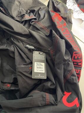 True Religion Black Lightweight contrast Jacket